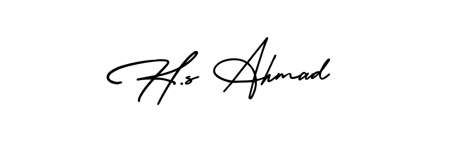 How to Draw H.s Ahmad signature style? AmerikaSignatureDemo-Regular is a latest design signature styles for name H.s Ahmad. H.s Ahmad signature style 3 images and pictures png