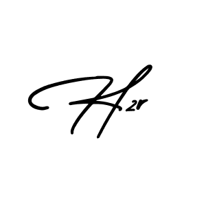 How to make H2r signature? AmerikaSignatureDemo-Regular is a professional autograph style. Create handwritten signature for H2r name. H2r signature style 3 images and pictures png