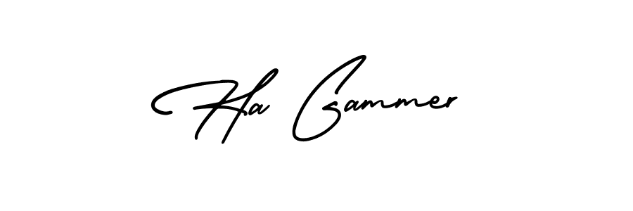AmerikaSignatureDemo-Regular is a professional signature style that is perfect for those who want to add a touch of class to their signature. It is also a great choice for those who want to make their signature more unique. Get Ha Gammer name to fancy signature for free. Ha Gammer signature style 3 images and pictures png
