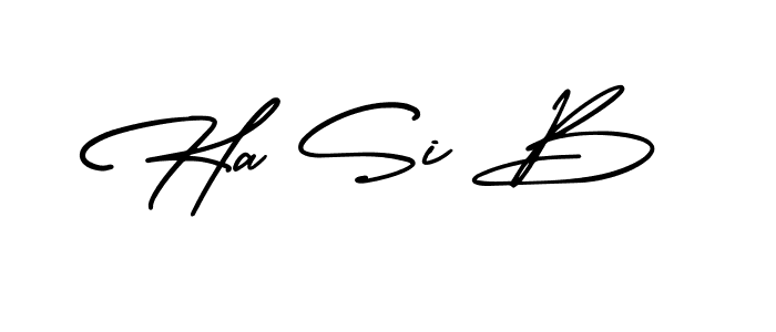 You can use this online signature creator to create a handwritten signature for the name Ha Si B. This is the best online autograph maker. Ha Si B signature style 3 images and pictures png