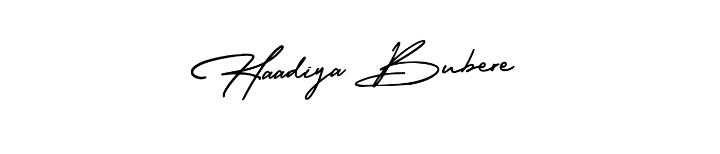 Once you've used our free online signature maker to create your best signature AmerikaSignatureDemo-Regular style, it's time to enjoy all of the benefits that Haadiya Bubere name signing documents. Haadiya Bubere signature style 3 images and pictures png