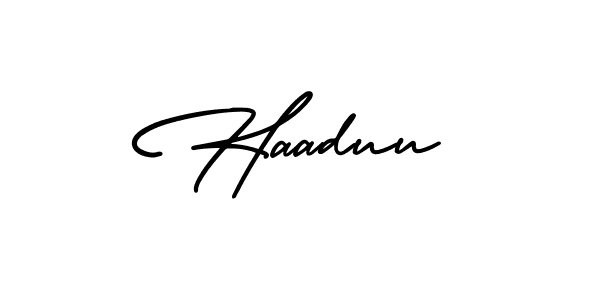 Make a short Haaduu signature style. Manage your documents anywhere anytime using AmerikaSignatureDemo-Regular. Create and add eSignatures, submit forms, share and send files easily. Haaduu signature style 3 images and pictures png