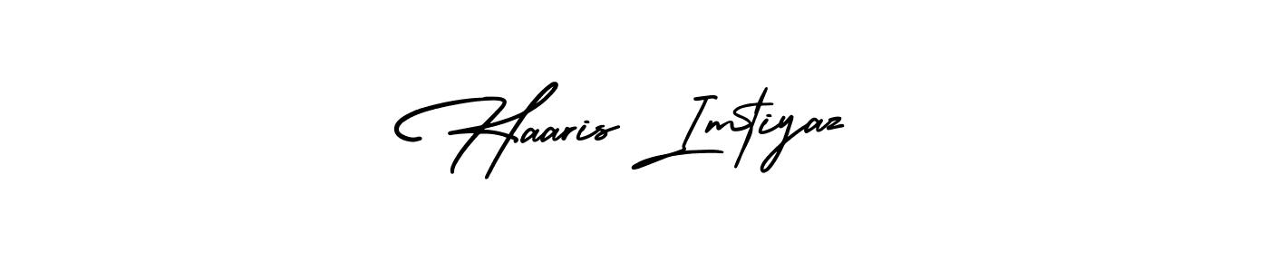 How to Draw Haaris Imtiyaz signature style? AmerikaSignatureDemo-Regular is a latest design signature styles for name Haaris Imtiyaz. Haaris Imtiyaz signature style 3 images and pictures png