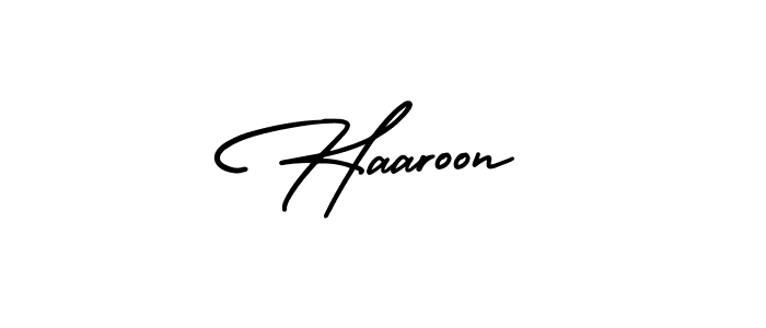 AmerikaSignatureDemo-Regular is a professional signature style that is perfect for those who want to add a touch of class to their signature. It is also a great choice for those who want to make their signature more unique. Get Haaroon name to fancy signature for free. Haaroon signature style 3 images and pictures png