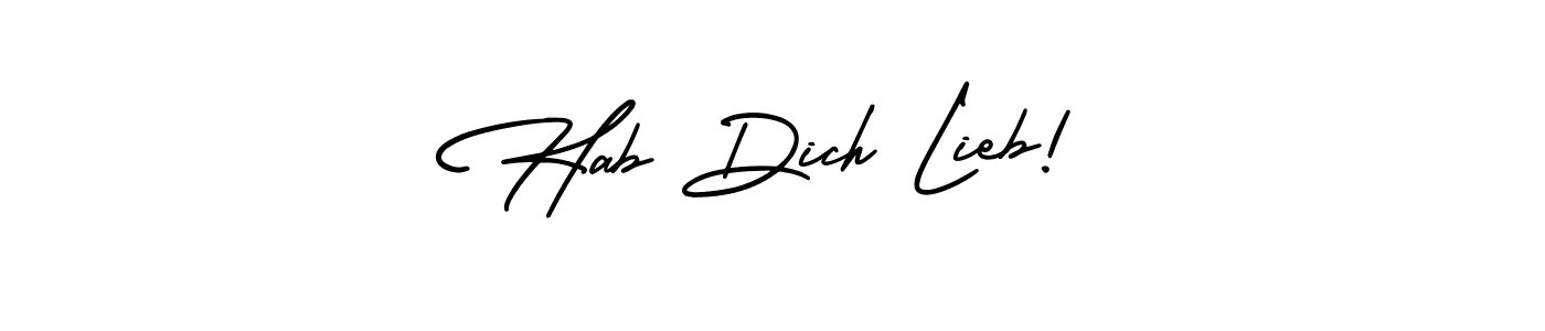 Also we have Hab Dich Lieb! name is the best signature style. Create professional handwritten signature collection using AmerikaSignatureDemo-Regular autograph style. Hab Dich Lieb! signature style 3 images and pictures png