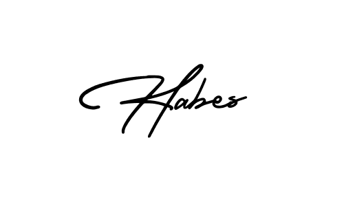 AmerikaSignatureDemo-Regular is a professional signature style that is perfect for those who want to add a touch of class to their signature. It is also a great choice for those who want to make their signature more unique. Get Habes name to fancy signature for free. Habes signature style 3 images and pictures png