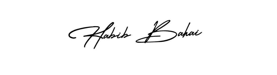 Make a short Habib Bahai signature style. Manage your documents anywhere anytime using AmerikaSignatureDemo-Regular. Create and add eSignatures, submit forms, share and send files easily. Habib Bahai signature style 3 images and pictures png