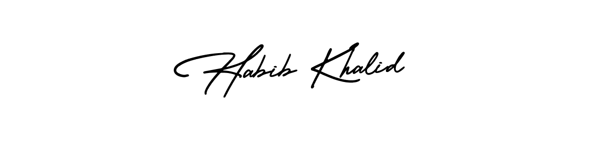 See photos of Habib Khalid official signature by Spectra . Check more albums & portfolios. Read reviews & check more about AmerikaSignatureDemo-Regular font. Habib Khalid signature style 3 images and pictures png