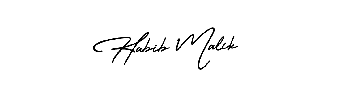 Also we have Habib Malik name is the best signature style. Create professional handwritten signature collection using AmerikaSignatureDemo-Regular autograph style. Habib Malik signature style 3 images and pictures png