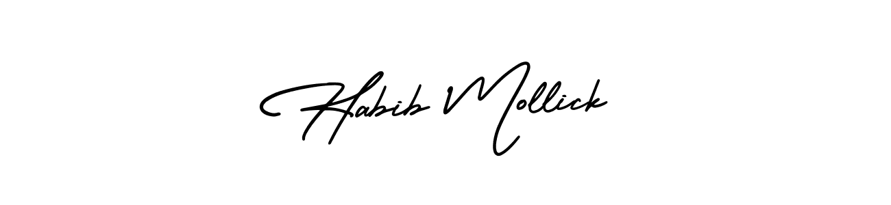 Best and Professional Signature Style for Habib Mollick. AmerikaSignatureDemo-Regular Best Signature Style Collection. Habib Mollick signature style 3 images and pictures png