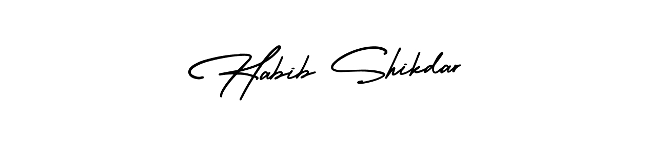 Make a short Habib Shikdar signature style. Manage your documents anywhere anytime using AmerikaSignatureDemo-Regular. Create and add eSignatures, submit forms, share and send files easily. Habib Shikdar signature style 3 images and pictures png