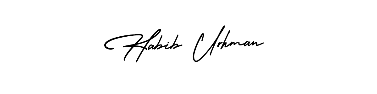 Make a beautiful signature design for name Habib Urhman. Use this online signature maker to create a handwritten signature for free. Habib Urhman signature style 3 images and pictures png
