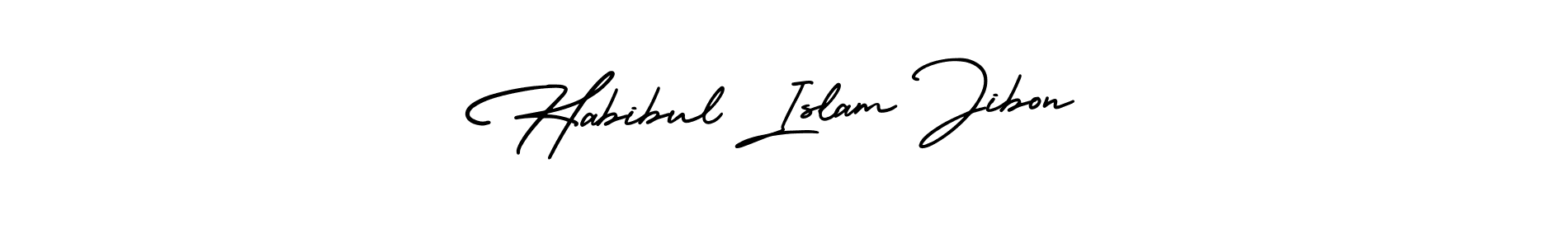 Similarly AmerikaSignatureDemo-Regular is the best handwritten signature design. Signature creator online .You can use it as an online autograph creator for name Habibul Islam Jibon. Habibul Islam Jibon signature style 3 images and pictures png