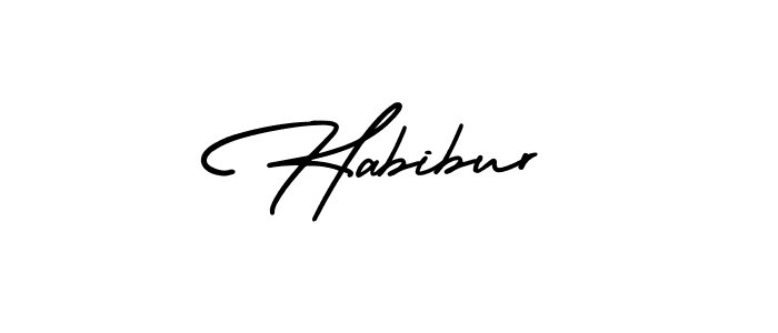 Habibur stylish signature style. Best Handwritten Sign (AmerikaSignatureDemo-Regular) for my name. Handwritten Signature Collection Ideas for my name Habibur. Habibur signature style 3 images and pictures png