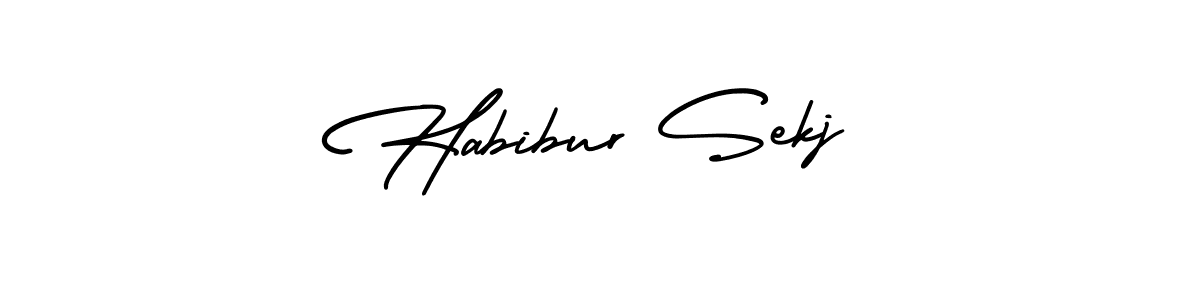 AmerikaSignatureDemo-Regular is a professional signature style that is perfect for those who want to add a touch of class to their signature. It is also a great choice for those who want to make their signature more unique. Get Habibur Sekj name to fancy signature for free. Habibur Sekj signature style 3 images and pictures png