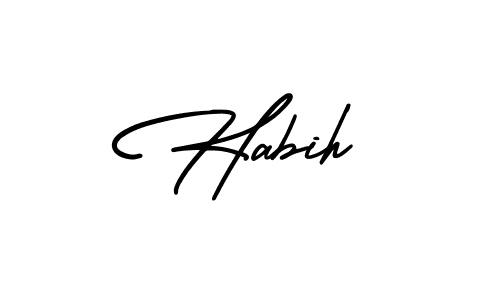 Make a beautiful signature design for name Habih. Use this online signature maker to create a handwritten signature for free. Habih signature style 3 images and pictures png