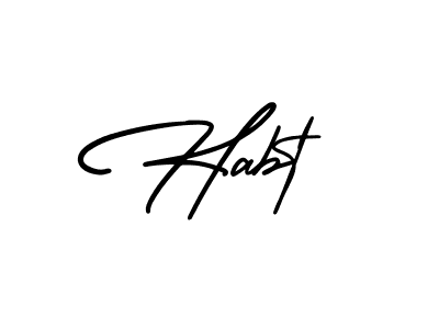 Also we have Habt name is the best signature style. Create professional handwritten signature collection using AmerikaSignatureDemo-Regular autograph style. Habt signature style 3 images and pictures png