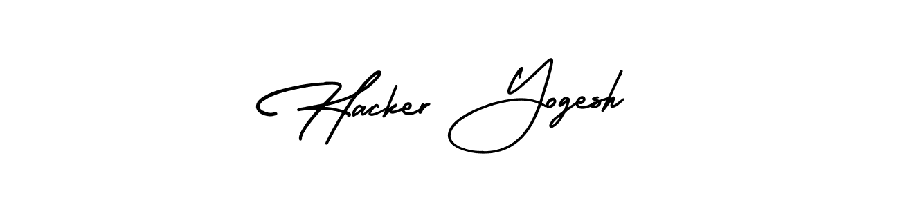 It looks lik you need a new signature style for name Hacker Yogesh. Design unique handwritten (AmerikaSignatureDemo-Regular) signature with our free signature maker in just a few clicks. Hacker Yogesh signature style 3 images and pictures png