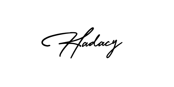if you are searching for the best signature style for your name Hadacy. so please give up your signature search. here we have designed multiple signature styles  using AmerikaSignatureDemo-Regular. Hadacy signature style 3 images and pictures png