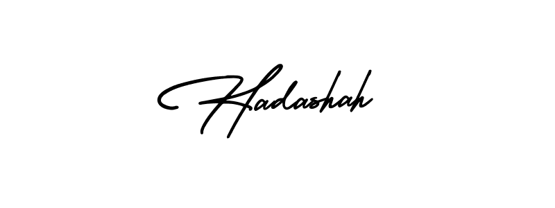 Use a signature maker to create a handwritten signature online. With this signature software, you can design (AmerikaSignatureDemo-Regular) your own signature for name Hadashah. Hadashah signature style 3 images and pictures png