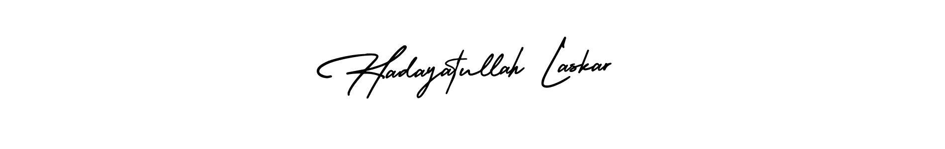 It looks lik you need a new signature style for name Hadayatullah Laskar. Design unique handwritten (AmerikaSignatureDemo-Regular) signature with our free signature maker in just a few clicks. Hadayatullah Laskar signature style 3 images and pictures png