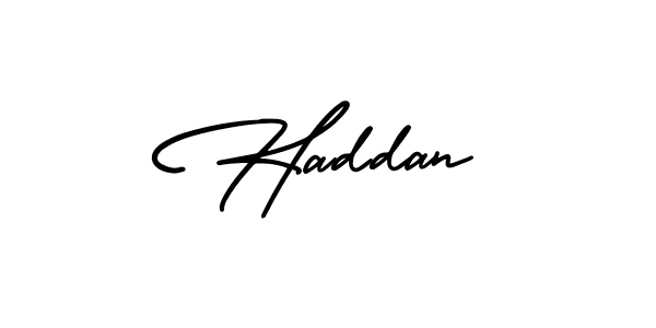 Also You can easily find your signature by using the search form. We will create Haddan name handwritten signature images for you free of cost using AmerikaSignatureDemo-Regular sign style. Haddan signature style 3 images and pictures png