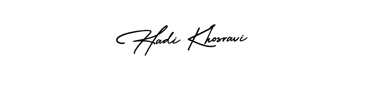 How to Draw Hadi Khosravi signature style? AmerikaSignatureDemo-Regular is a latest design signature styles for name Hadi Khosravi. Hadi Khosravi signature style 3 images and pictures png