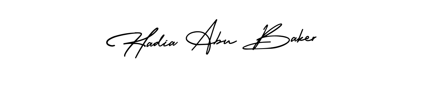 Similarly AmerikaSignatureDemo-Regular is the best handwritten signature design. Signature creator online .You can use it as an online autograph creator for name Hadia Abu Baker. Hadia Abu Baker signature style 3 images and pictures png