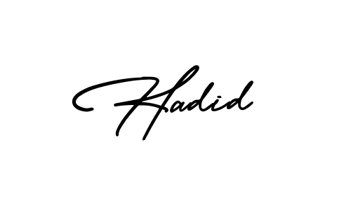 Create a beautiful signature design for name Hadid. With this signature (AmerikaSignatureDemo-Regular) fonts, you can make a handwritten signature for free. Hadid signature style 3 images and pictures png