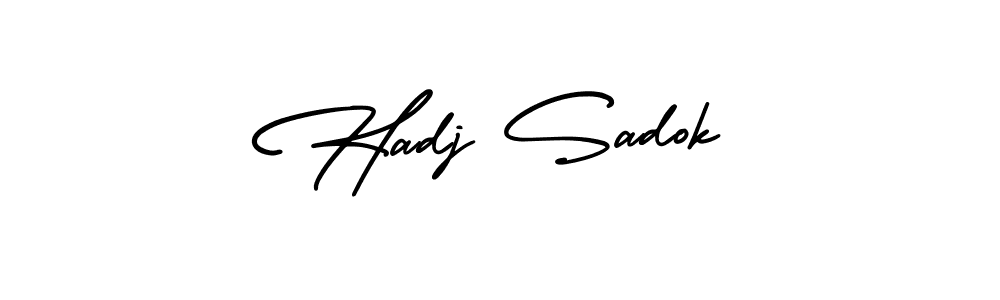 Similarly AmerikaSignatureDemo-Regular is the best handwritten signature design. Signature creator online .You can use it as an online autograph creator for name Hadj Sadok. Hadj Sadok signature style 3 images and pictures png