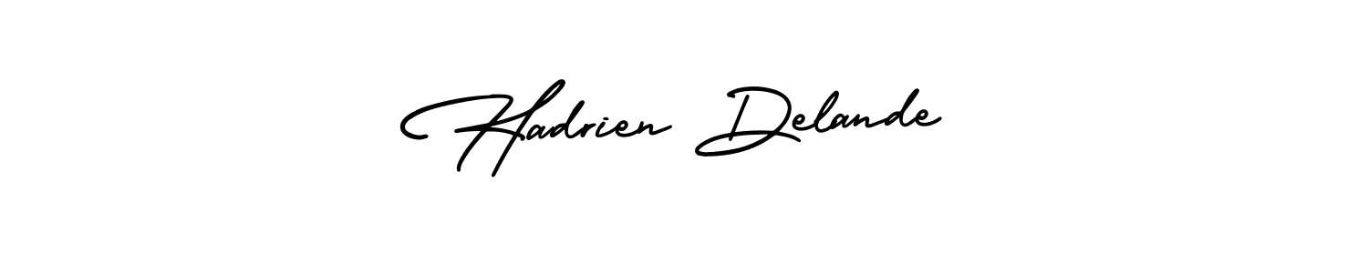 Here are the top 10 professional signature styles for the name Hadrien Delande. These are the best autograph styles you can use for your name. Hadrien Delande signature style 3 images and pictures png