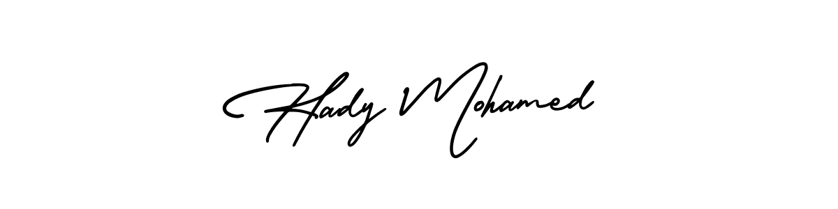 This is the best signature style for the Hady Mohamed name. Also you like these signature font (AmerikaSignatureDemo-Regular). Mix name signature. Hady Mohamed signature style 3 images and pictures png