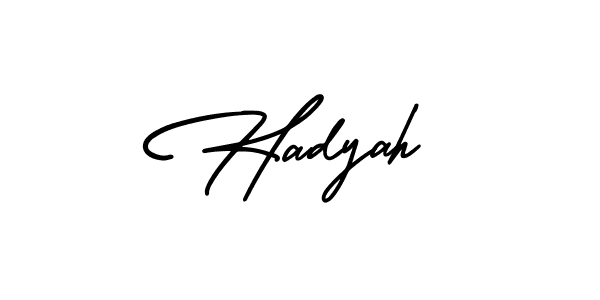 Also we have Hadyah name is the best signature style. Create professional handwritten signature collection using AmerikaSignatureDemo-Regular autograph style. Hadyah signature style 3 images and pictures png