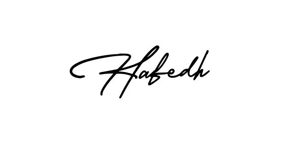 How to make Hafedh name signature. Use AmerikaSignatureDemo-Regular style for creating short signs online. This is the latest handwritten sign. Hafedh signature style 3 images and pictures png