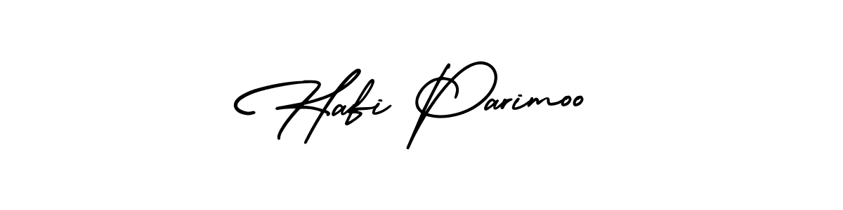Hafi Parimoo stylish signature style. Best Handwritten Sign (AmerikaSignatureDemo-Regular) for my name. Handwritten Signature Collection Ideas for my name Hafi Parimoo. Hafi Parimoo signature style 3 images and pictures png