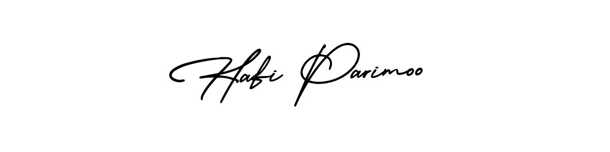 Hafi Parimoo stylish signature style. Best Handwritten Sign (AmerikaSignatureDemo-Regular) for my name. Handwritten Signature Collection Ideas for my name Hafi Parimoo. Hafi Parimoo signature style 3 images and pictures png