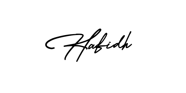 How to make Hafidh name signature. Use AmerikaSignatureDemo-Regular style for creating short signs online. This is the latest handwritten sign. Hafidh signature style 3 images and pictures png