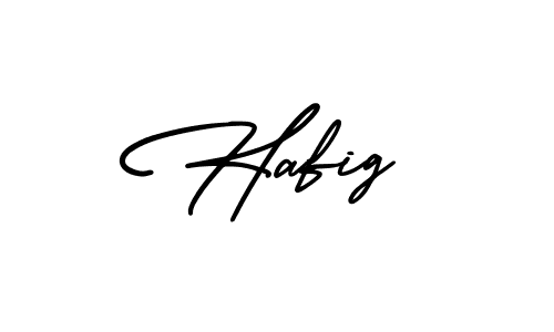 Make a beautiful signature design for name Hafig. With this signature (AmerikaSignatureDemo-Regular) style, you can create a handwritten signature for free. Hafig signature style 3 images and pictures png