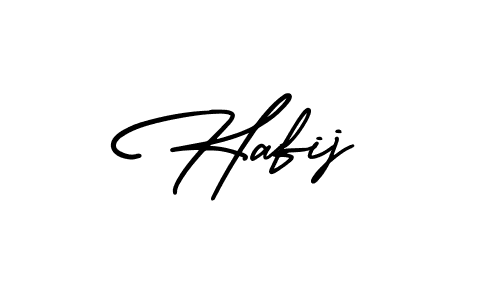 Make a beautiful signature design for name Hafij. With this signature (AmerikaSignatureDemo-Regular) style, you can create a handwritten signature for free. Hafij signature style 3 images and pictures png