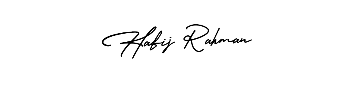 Make a short Hafij Rahman signature style. Manage your documents anywhere anytime using AmerikaSignatureDemo-Regular. Create and add eSignatures, submit forms, share and send files easily. Hafij Rahman signature style 3 images and pictures png