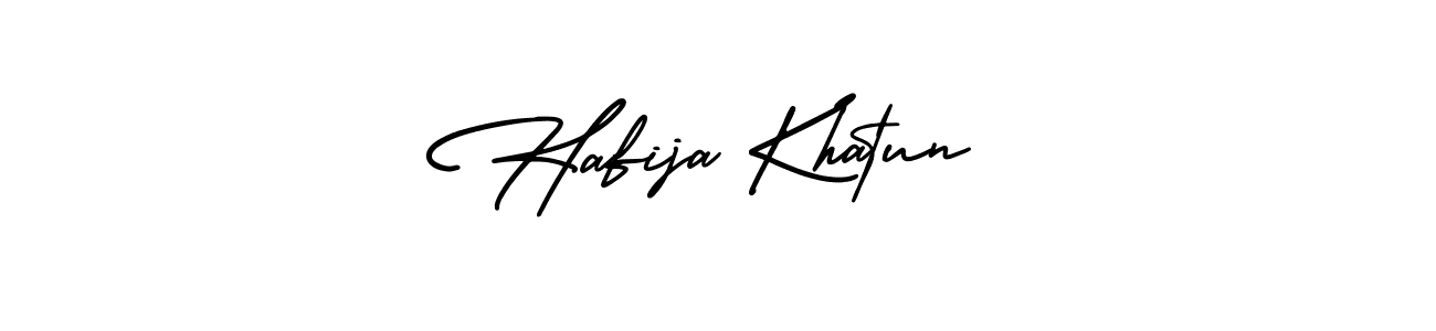 How to Draw Hafija Khatun signature style? AmerikaSignatureDemo-Regular is a latest design signature styles for name Hafija Khatun. Hafija Khatun signature style 3 images and pictures png