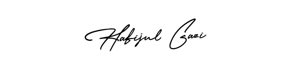 Hafijul Gazi stylish signature style. Best Handwritten Sign (AmerikaSignatureDemo-Regular) for my name. Handwritten Signature Collection Ideas for my name Hafijul Gazi. Hafijul Gazi signature style 3 images and pictures png