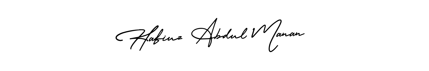 Similarly AmerikaSignatureDemo-Regular is the best handwritten signature design. Signature creator online .You can use it as an online autograph creator for name Hafiuz Abdul Manan. Hafiuz Abdul Manan signature style 3 images and pictures png