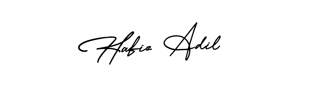 Create a beautiful signature design for name Hafiz Adil. With this signature (AmerikaSignatureDemo-Regular) fonts, you can make a handwritten signature for free. Hafiz Adil signature style 3 images and pictures png