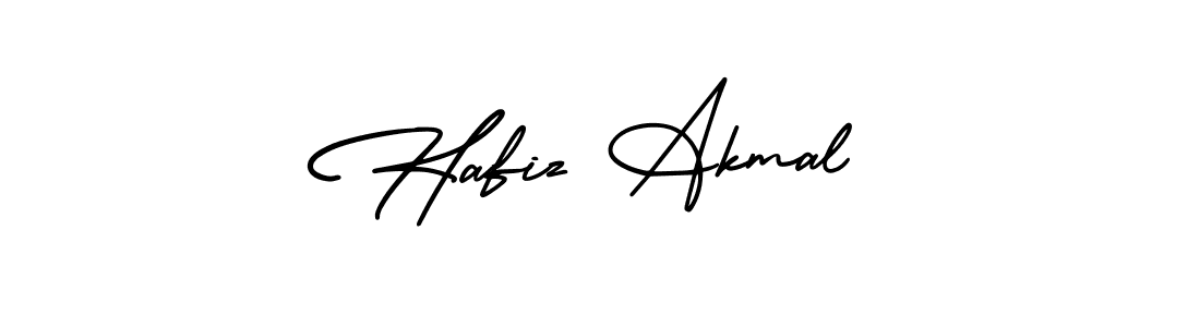 Design your own signature with our free online signature maker. With this signature software, you can create a handwritten (AmerikaSignatureDemo-Regular) signature for name Hafiz Akmal. Hafiz Akmal signature style 3 images and pictures png