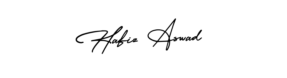 Use a signature maker to create a handwritten signature online. With this signature software, you can design (AmerikaSignatureDemo-Regular) your own signature for name Hafiz Aswad. Hafiz Aswad signature style 3 images and pictures png