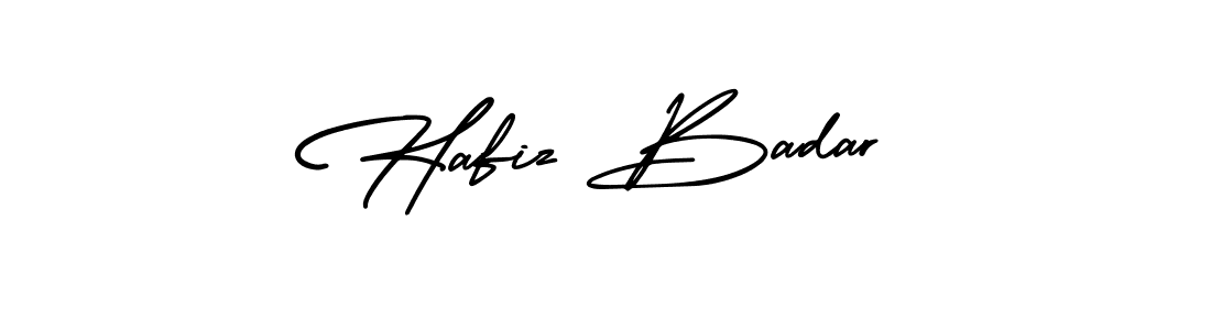 Also You can easily find your signature by using the search form. We will create Hafiz Badar name handwritten signature images for you free of cost using AmerikaSignatureDemo-Regular sign style. Hafiz Badar signature style 3 images and pictures png