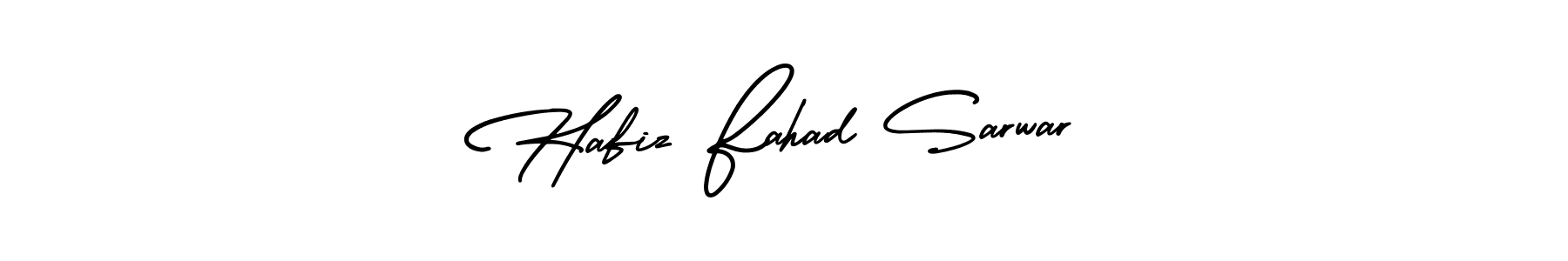AmerikaSignatureDemo-Regular is a professional signature style that is perfect for those who want to add a touch of class to their signature. It is also a great choice for those who want to make their signature more unique. Get Hafiz Fahad Sarwar name to fancy signature for free. Hafiz Fahad Sarwar signature style 3 images and pictures png