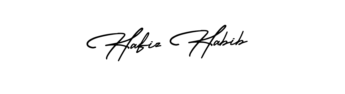 How to make Hafiz Habib signature? AmerikaSignatureDemo-Regular is a professional autograph style. Create handwritten signature for Hafiz Habib name. Hafiz Habib signature style 3 images and pictures png