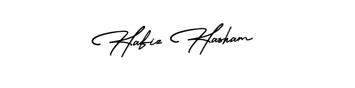 Make a beautiful signature design for name Hafiz Hasham. With this signature (AmerikaSignatureDemo-Regular) style, you can create a handwritten signature for free. Hafiz Hasham signature style 3 images and pictures png